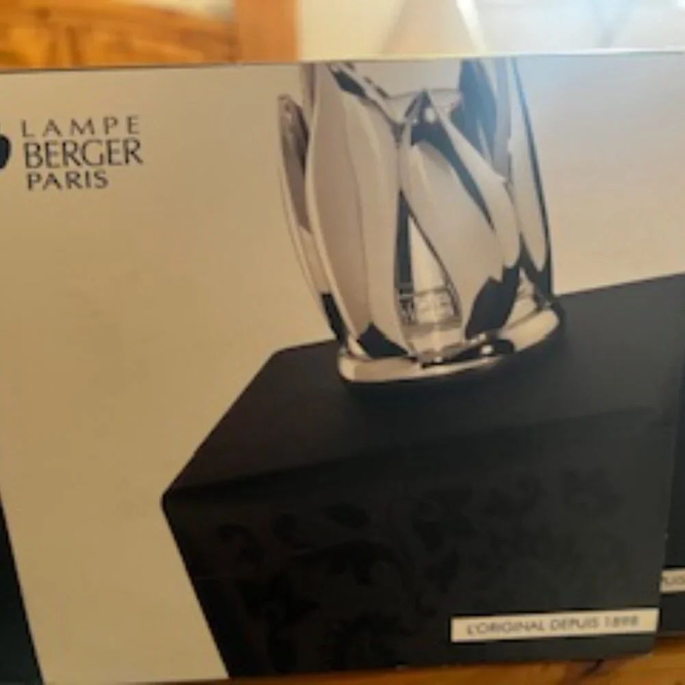 Lampe Berger Paris France Clear Frosted Etched Cube - Picture 7 of 11